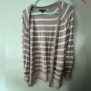 Tan + peach American Eagle cardigan